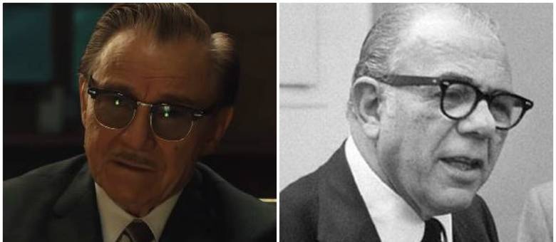 Harvey Keitel interpret o criminoso Angelo Bruno ( dir.)
