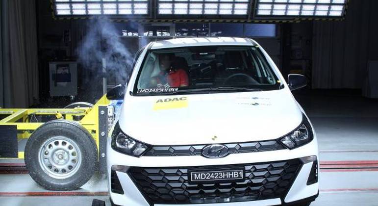 Hyundai HB20 em teste de colisão lateral do latin NCAP