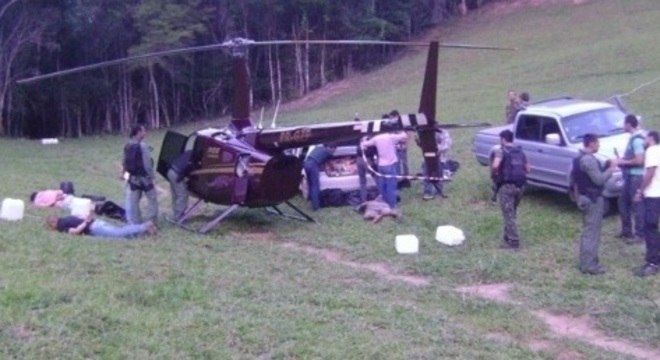 Helicóptero foi apreendido em novembro de 2013, em Afonso Cláudio (ES)