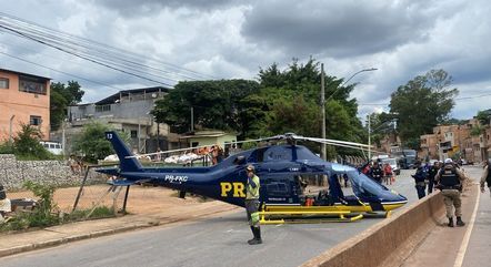 Helicóptero socorria vítimas de acidente