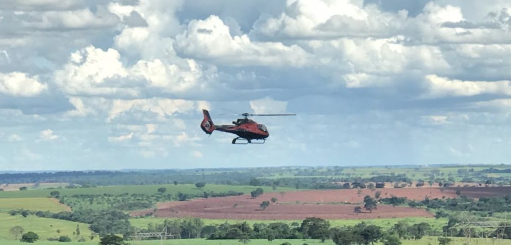Helicóptero usado para matar Gegê do Mangue (Divulgação/Polícia Civil)