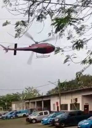 Helicóptero foi sequestrado no ar