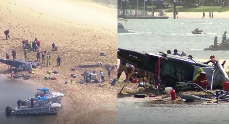 Colisão de dois helicópteros deixam quatro mortos na Austrália 