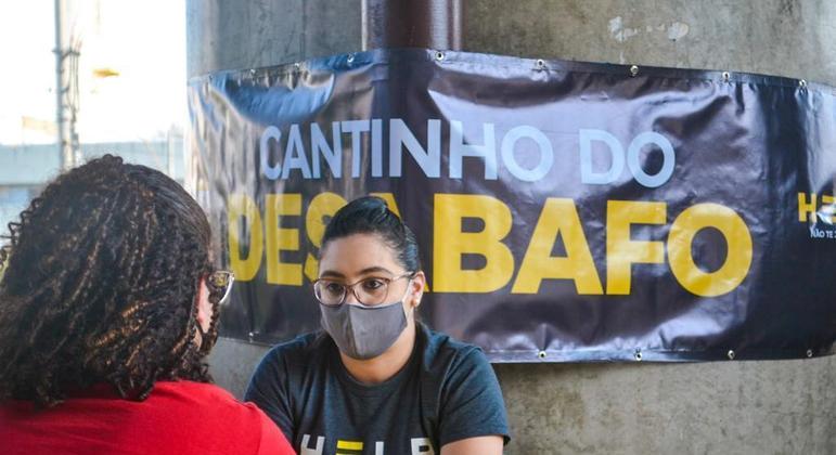 Cantinho do Desabafo é um local de escuta de para quem precisa conversar