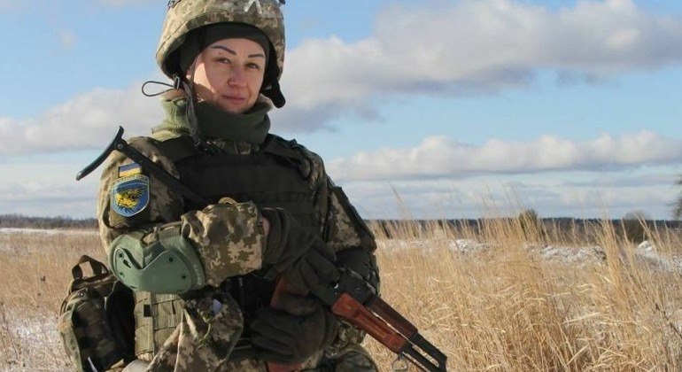 Olga Semidyanova, médica e mãe de 12 filhos, morreu durante combate contra as forças russas