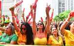 Vale do Anhangabaú, em São Paulo, recebe a torcida brasileira para o Fifa Fan Festival