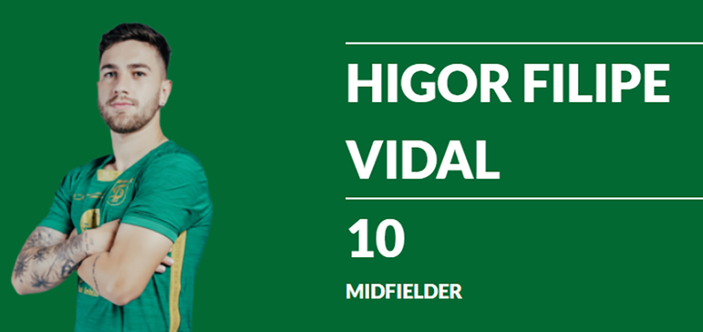 Higor Vidal – Meia ofensivo - Está no Persebaya desde junho deste ano. Tem 26 anos.