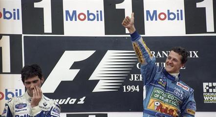 Schumacher superou Damon Hill em 1994