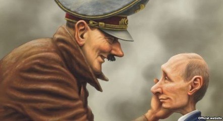 Hitler parabeniza Putin em imagem