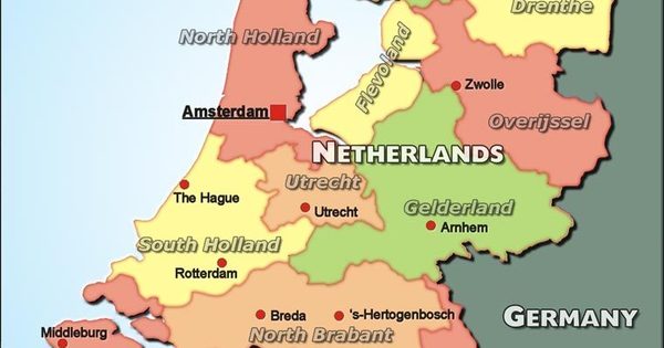 Como se divide a Holanda?