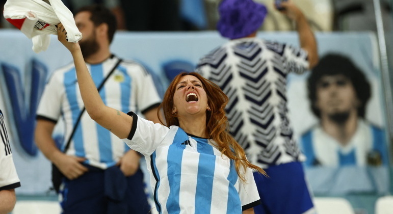 Argentina a espera do jogo contra a Holanda