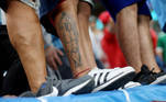 Torcedor argentino mostra tatuagem de Messi 