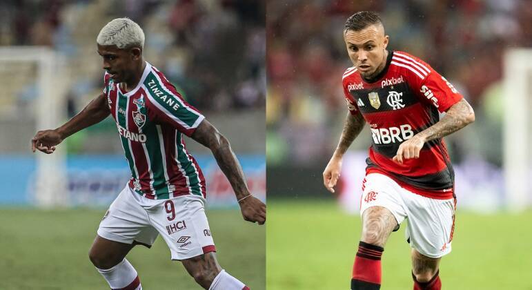 John Kennedy x Everton CebolinhaGrandes nomes no ataque, criando jogadas perigosas e sendo decisivos, os dois jogadores devem protagonizar um verdadeiro espetáculo no Maracanã. De um lado, o jovem John Kennedy tem 20 jogos, 9 gols e 2 assistências. O experiente Everton Cebolinha tem 29 partidas, 2 tentos anotados e 6 assistências