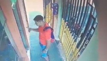 Morador de prédio em Santo André é flagrado dando soco em porteiro (Reprodução)