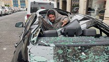 Homem cai do 9º andar sobre BMW e pergunta: 'O que aconteceu?' 