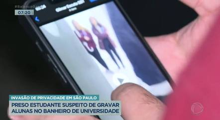 Homem suspeito de gravar estudantes em banheiro de faculdade