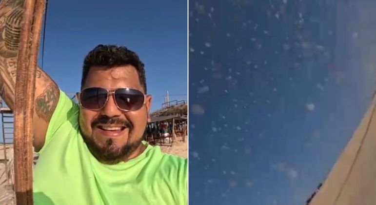 Vítima filmava momento de diversão quando sofreu o acidente