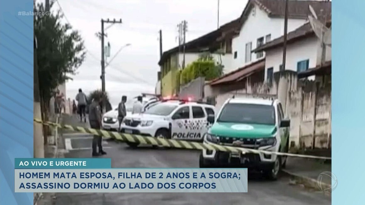 Tragédia homem mata esposa filha de 2 anos e a sogra em Caconde