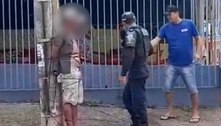 Homem é amarrado em poste no DF após suspeita de estuprar mulher em calçada; veja vídeo