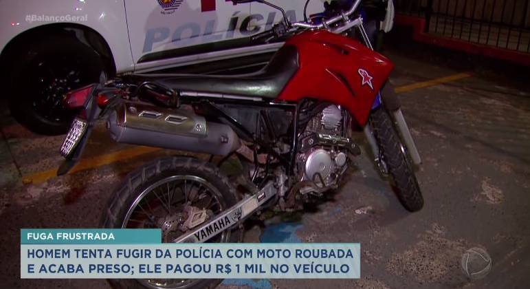 Homem Tenta Fugir Da Pol cia Com Moto Roubada E Acaba Preso RecordTV 