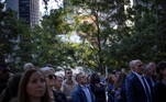 Funcionários do FBI homenagearam as vítimas do atentado das Torres Gêmeas nesta sexta-feira (10), véspera do aniversário de 20 anos do ataque terrorista, em uma cerimônia particular no Memorial e Museu Nacional do 11 de setembro, em Nova York
