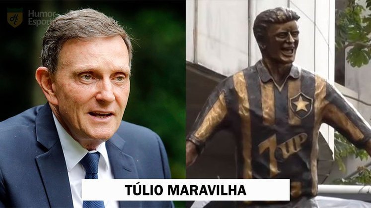 Homenagem do Botafogo a Túlio Maravilha acabou rendendo comparações com Marcelo Crivella, ex-prefeito do Rio de Janeiro.