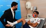 No hospital em Doha, todos os jogadores do Paris Saint-Germain fazem uma triagem antes do início da temporada. O procedimento envolve uma avaliação médica e cardíaca, para garantir que os craques tenham um bom desempenho em campo, de maneira saudável