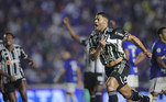 Hulk (Atlético-MG)Gols: 12Capitão, goleador e líder técnico do Galo, Hulk não faz a mesma temporada que teve nos anos passados, mas continua sendo de extrema importância para a equipe de Felipão