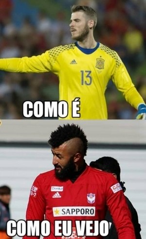 Humor na Copa: De Gea vira meme após falha contra Portugal