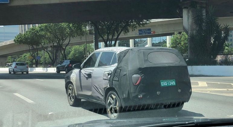 Hyundai Creta de sete lugares já roda em São Paulo