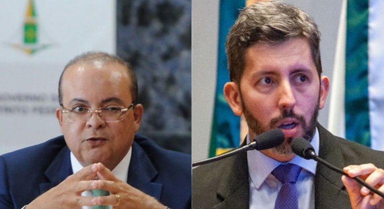 Os candidatos ao GDF Ibaneis Rocha e Leandro Grass