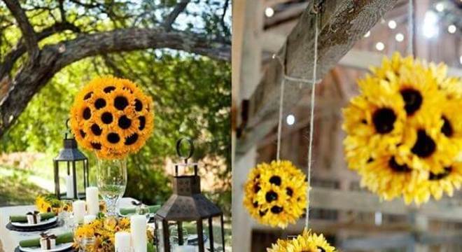 Ideias criativas e baratas para a decoração de festa tema girassol