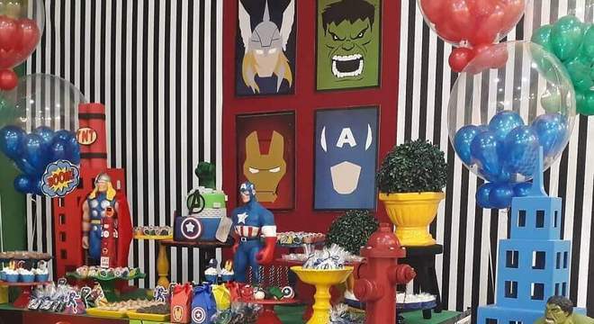 ideias para festa dos vingadores decorada