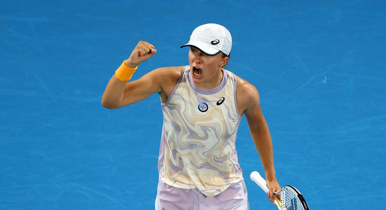 Iga Swiatek foi eliminada na quarta rodada do simples feminino no Aberto da Austrália em 2023
