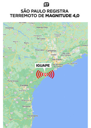 Iguape foi o epicentro