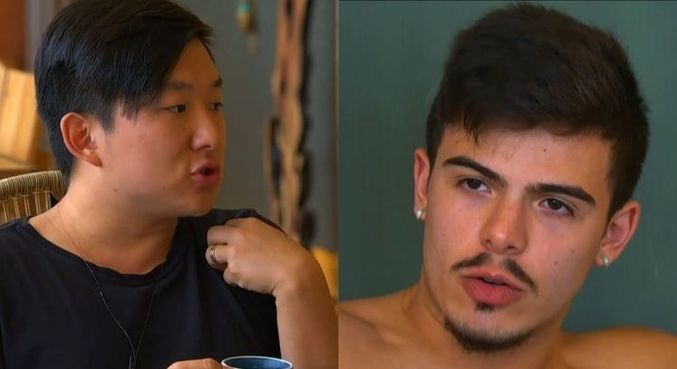 Pyong Lee e Thomaz Costa se desentendem no reality show 