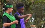 No meio da Prova em Equipes, os Comandantes Kaik e Solange tiveram que escolher um pergaminho cada. 