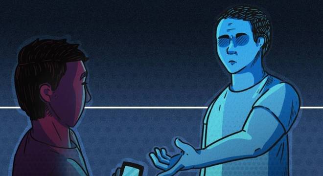  'Pode devolver meu telefone, por favor?', pediu o pai
