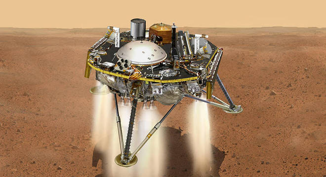 Sonda transmitiu informações atualizadas sobre sua aterrissagem