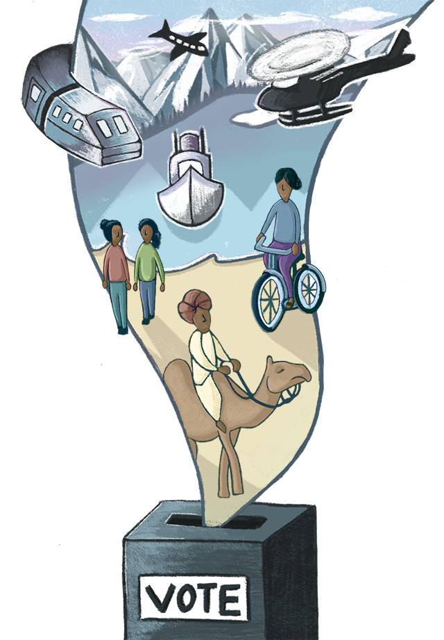 De camelo a helicóptero, é preciso chegar ao eleitor

