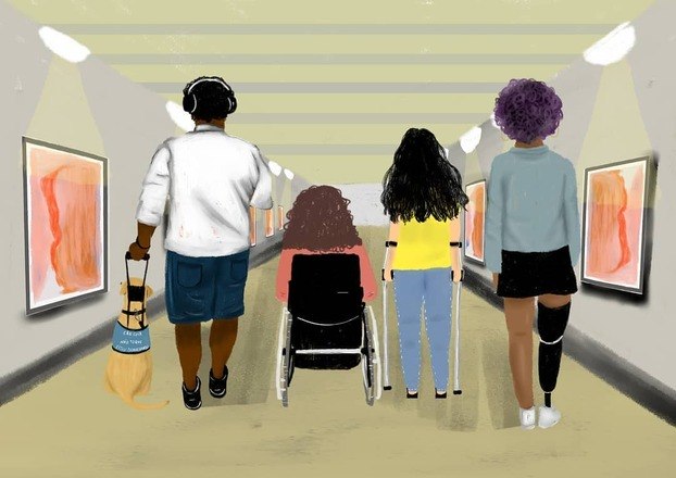 'O capacitismo nos deslegitima como mulheres e nos infantiliza, tornando nossa sexualidade algo inexistente. Coloca em dúvida todas as nossas habilidades profissionais e nossa autonomia', afirma a ilustradora. Capacitismo é a discriminação contra pessoas com deficiência