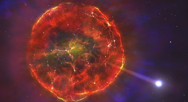 Astrônomos acreditam que estrela passou por uma supernova 'parcial'