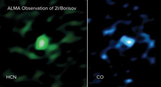 Os cientistas encontraram uma concentração de monóxido de carbono incomum no 21/Borisov