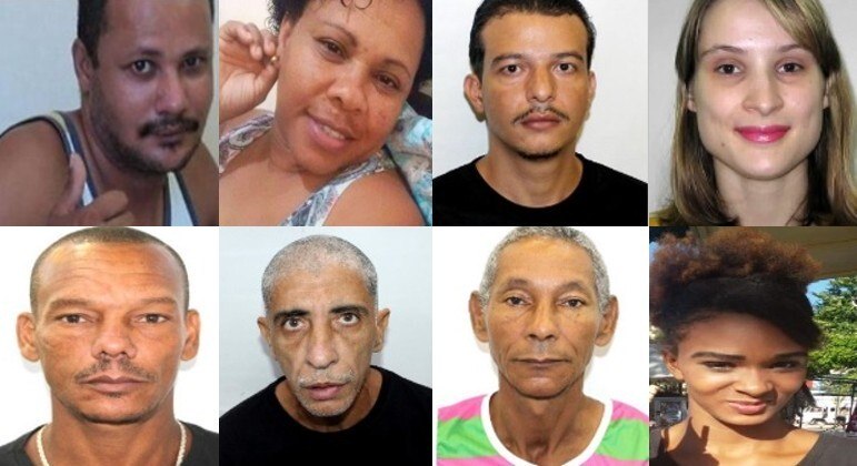 Imagens de pessoas desaparecidas no Estado do Rio, algumas já encontradas