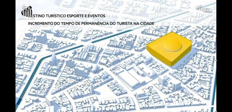 Imagens do projeto da nova Vila Belmiro