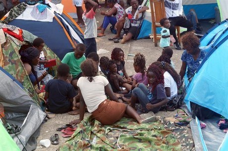 Imigrantes africanos em Tapachula, no México