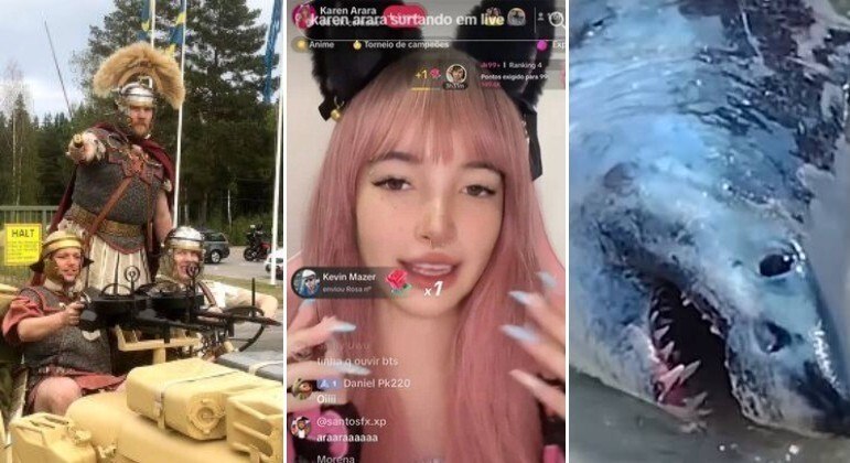 Homens pensam frequentemente sobre o Império Romano: este é o meme. Live de NPC: saiba o que é e como funciona a nova tendência estranha das redes sociais. Banhistas salvam o tubarão mais rápido do mundo que estava encalhado na praia. A seguir, os conteúdos mais lidos em HORA 7 na última semana!
