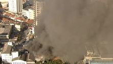 SP: bombeiros combatem incêndio de grandes proporções em outlet