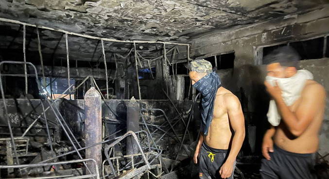 Incêndio teria sido causado por cilindros de oxigênio
