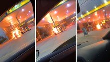 Incêndio atinge bomba de posto de gasolina em Osasco (SP). Veja vídeo 